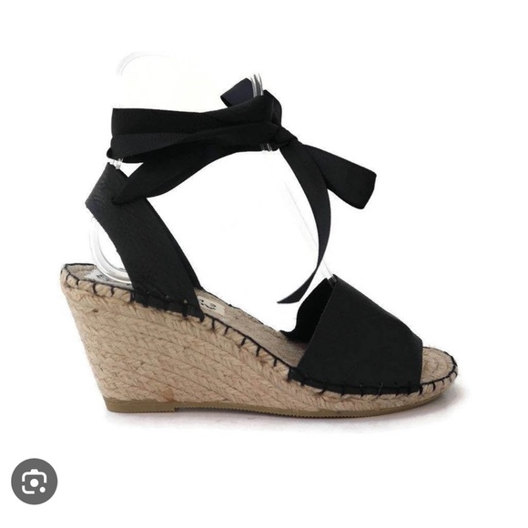 NWOT Maslinda high wedge handmade esparadilles. Size 36, US 6.5 black. - Picture 2 of 8